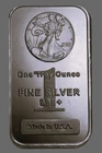 WALKING LIBERTY 1  TROY OZ.  INE SILVER BULLION BAR 999+ MADE IN USA U.S.A / UNC