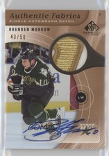 2005 SP Game Used Edition Authentic Fabrics 43/50 Brenden Morrow Patch Auto 0uj7
