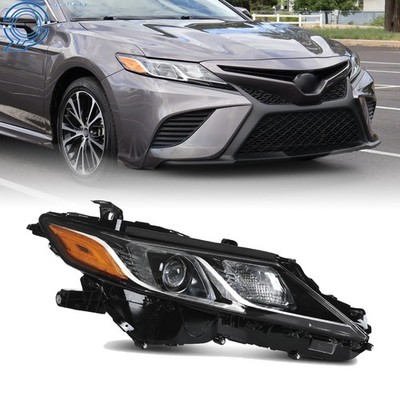 For Toyota Camry L LE SE 2018-2022 Headlight Black Housing Right Passenger Side