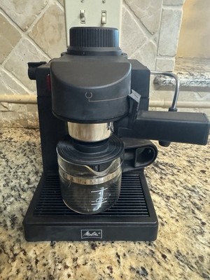 New No Box Melitta MEX1B 4 Cup Espresso Maker With Frother