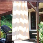Simple Outdoor Curtain Panel - Beige - 52 in x 84 in by Sunnydaze