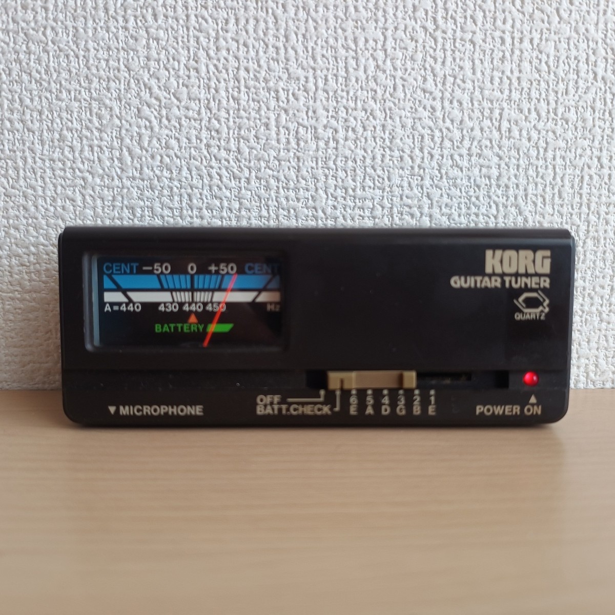 CQ出版社　CUBE TUNER KORG GT-6J Guitar Tuner Quartz Analog Needle Vintage Japan Tested