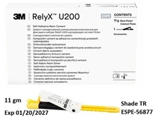 3M ESPE 56877 RelyX U200 Self Adhesive Resin Cement Clicker 11 g TR Translucent