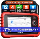 2025 Launch CRP129X V2.0 PRO Profi KFZ Diagnosegerät Auto OBD2 Scanner TPMS EPB