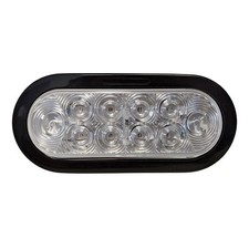 10 Diode Oval Red LED Light Kit, Clear Lens w/Open Grommet Pigtail 1EA