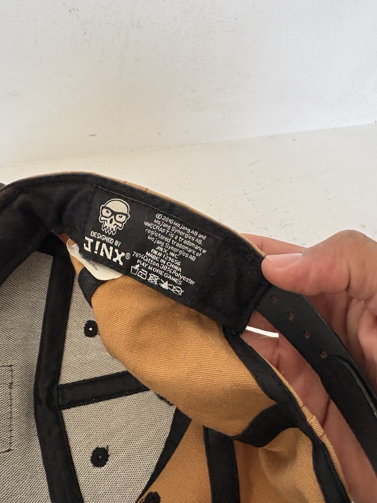 Jinx Minecraft Crafting Table Snapback Baseball H… - image 7