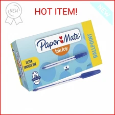 Paper Mate 2013155 InkJoy 50ST Ballpoint Pens, Medium Point (1.0mm), Blue, Box o