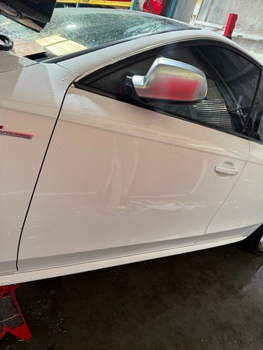 2011-2016 OEM Audi A4 S4 Front LEFT LH Driver Door W/ Glass PERFECT - White LY9C