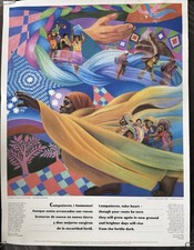 1980s Harriet Tubman Sanctuary  Bilingual Poster Syracuse Cultural Workers 17x22