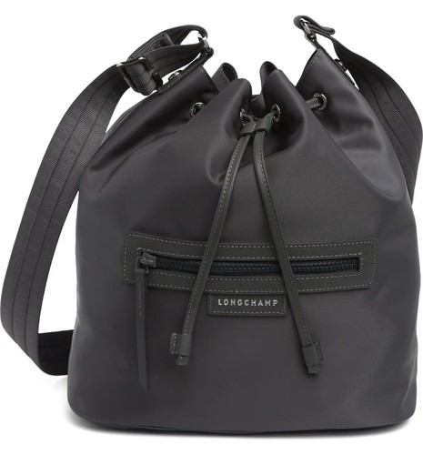 NEW LONGCHAMP Neo Bucket Bag, Grey, MSRP $345 - Picture 2 of 19