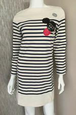 MARC JACOBS MINI DRESS BRETON STRIPE RETAIL £329 SIZE XS UK 8 BNWT