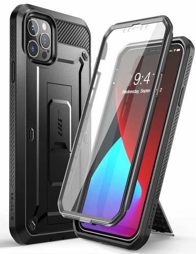 Custodia iPhone 12 PRO MAX 6,7 pollici SUPCASE UBPro protezione schermo cavalletto cintura clip - Foto 1 di 28