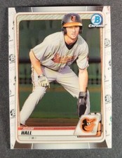 Adam Hall 2020 Bowman Chrome Prospects #BCP-90 Baltimore Orioles