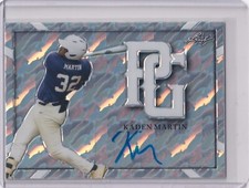 Kaden Martin 2021 Leaf Perfect Game Marble Auto BA-KM1,  1/1