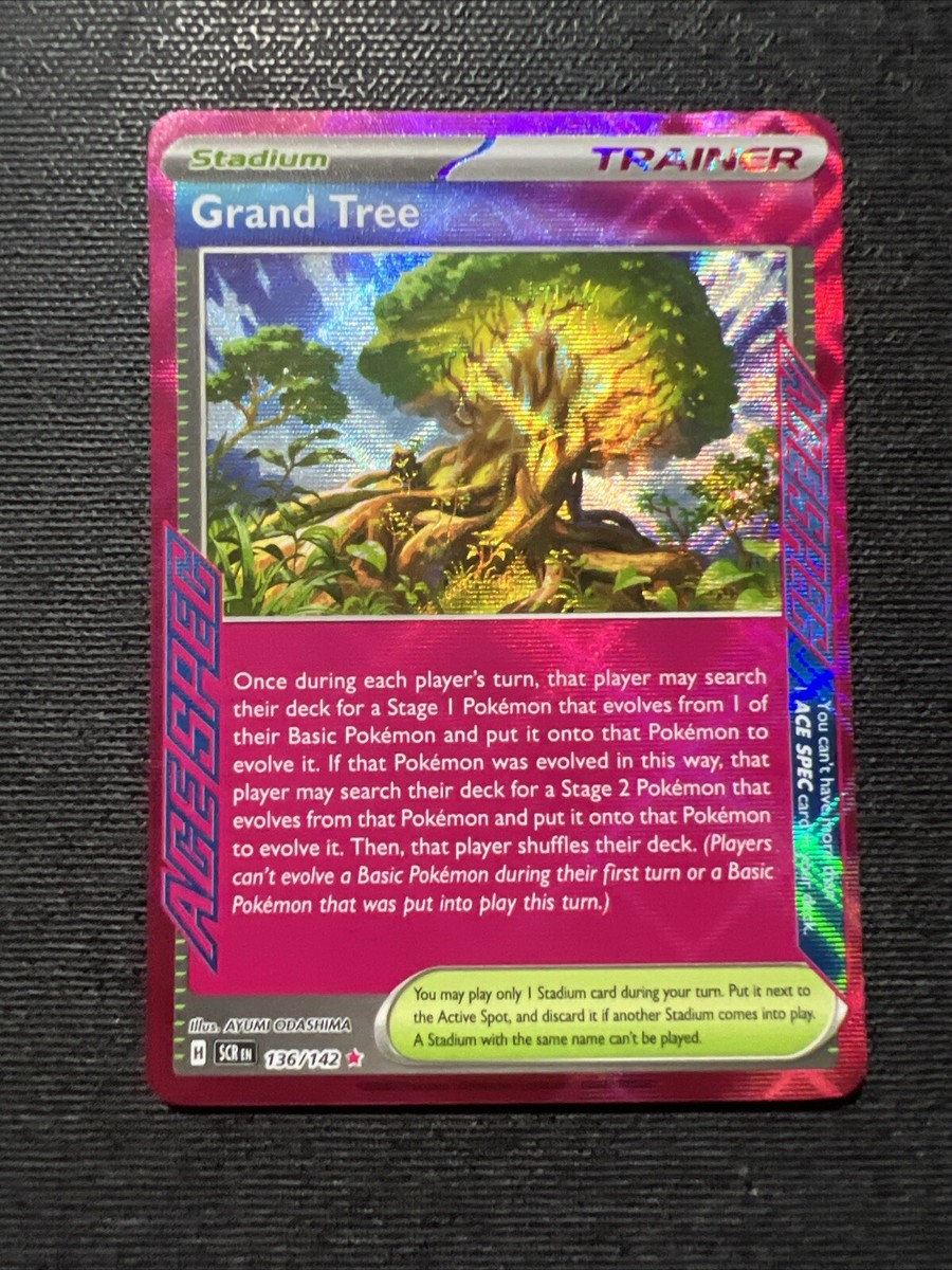 Grand Tree ACE SPEC Rare Pokemon Card SV07 136/142