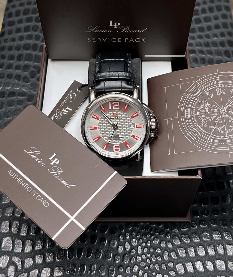 Lucien Piccard Men's Diver Watch 10ATM 48mm LP-40018-02S | eBay