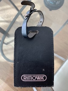 rimowa luggage tag leather