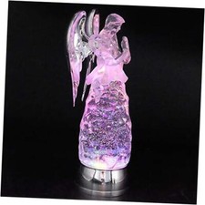  Color Changing Angel Lighted Snow Globe Water Lamp with 6 11” Angel Prayer