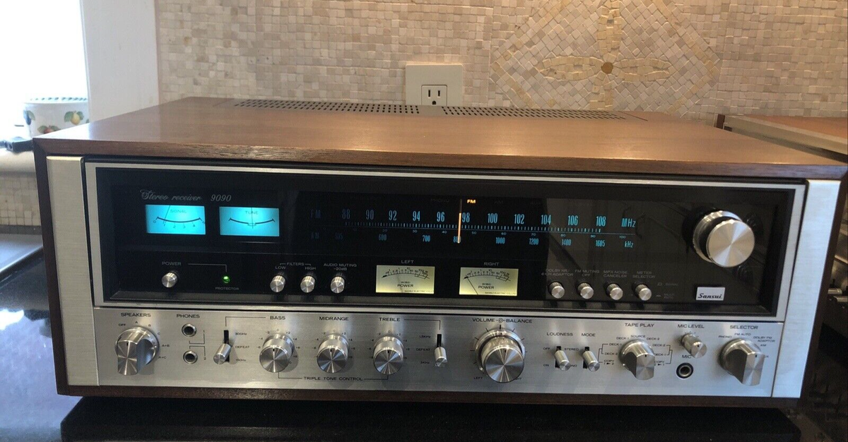 Sansui 9090 AM/FM Stereo Receiver Open Box Perfect Working