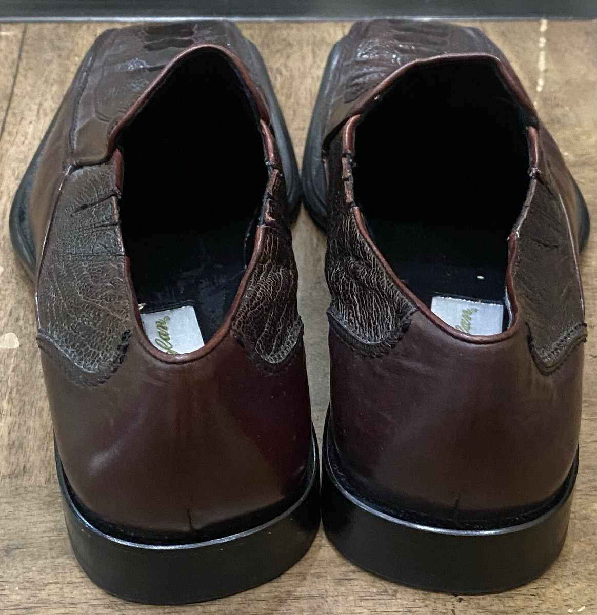 Vitoria by Mezlan Gothic style Mezlan VITORIA Brown Genuine Ostrich Leather Square Toe  main image 2