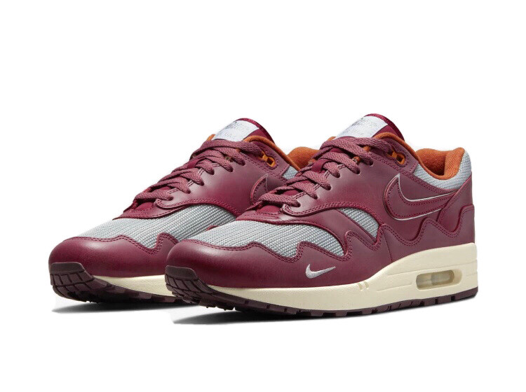 Nike Air Max 1 Patta Waves Rush Maroon W/Bracelet D09549-001  display picture 1