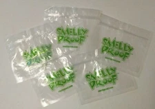 SmellyProof CLEAR NEW Smell Proof Bags Small 6 inch by 4 inch - PACK OF 5