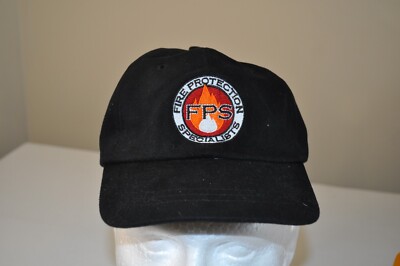 Vintage FPS Fire Protection Specialists Black Adjustable Hat
