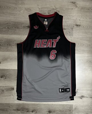 Adidas Miami Heat LeBron James Jersey Limited Edition Fade away #6