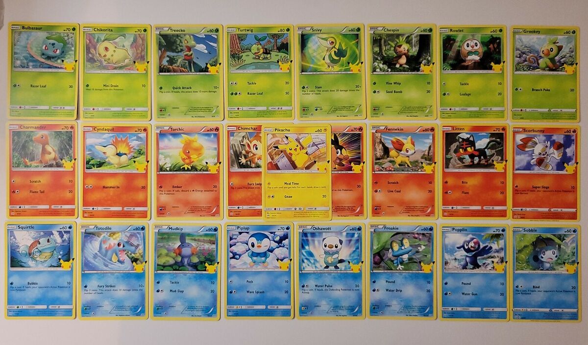 2021 Pokemon McDonalds 25th Anniversary Cards All 50 HOLO &Non Complete  your Set