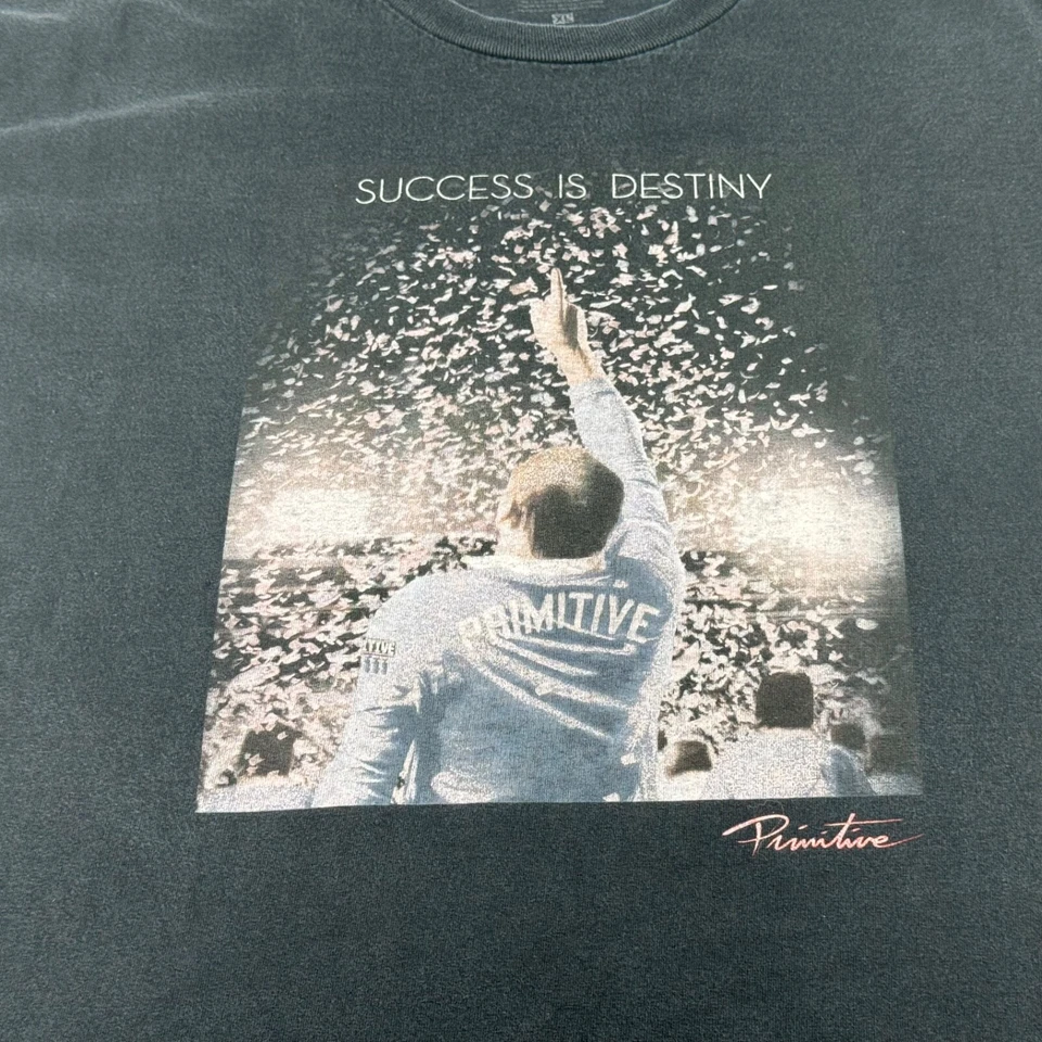 Camisa Primitiva Adulto Extra Grande Negra Desteñida Streetware Ropa de Monopatín para Hombres Foto 2 de 4