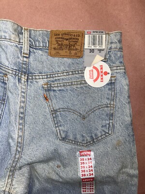 Vintage Levis 550 Jeans, Student Blue Relaxed Fit, Deadstock Adult