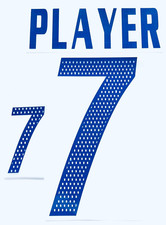 Set Flock Nummer number Trikot jersey shirt Griechenland Greece 2004 home