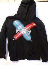Star Wars Hoodie Long Sleeve Pullover Sweater Lightsaber Youth Size xl