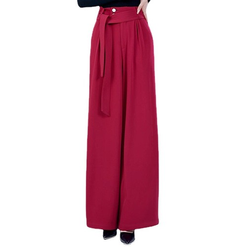 Dama Pantalones de Baile Pantalones Cintura Alta Pierna Ancha Entrenamiento Salón Práctica Latina - Imagen 10 de 20