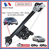 Fensterheber Opel Astra H Hinten Rechts Ohne Motor Elektrisch 13100424 140309