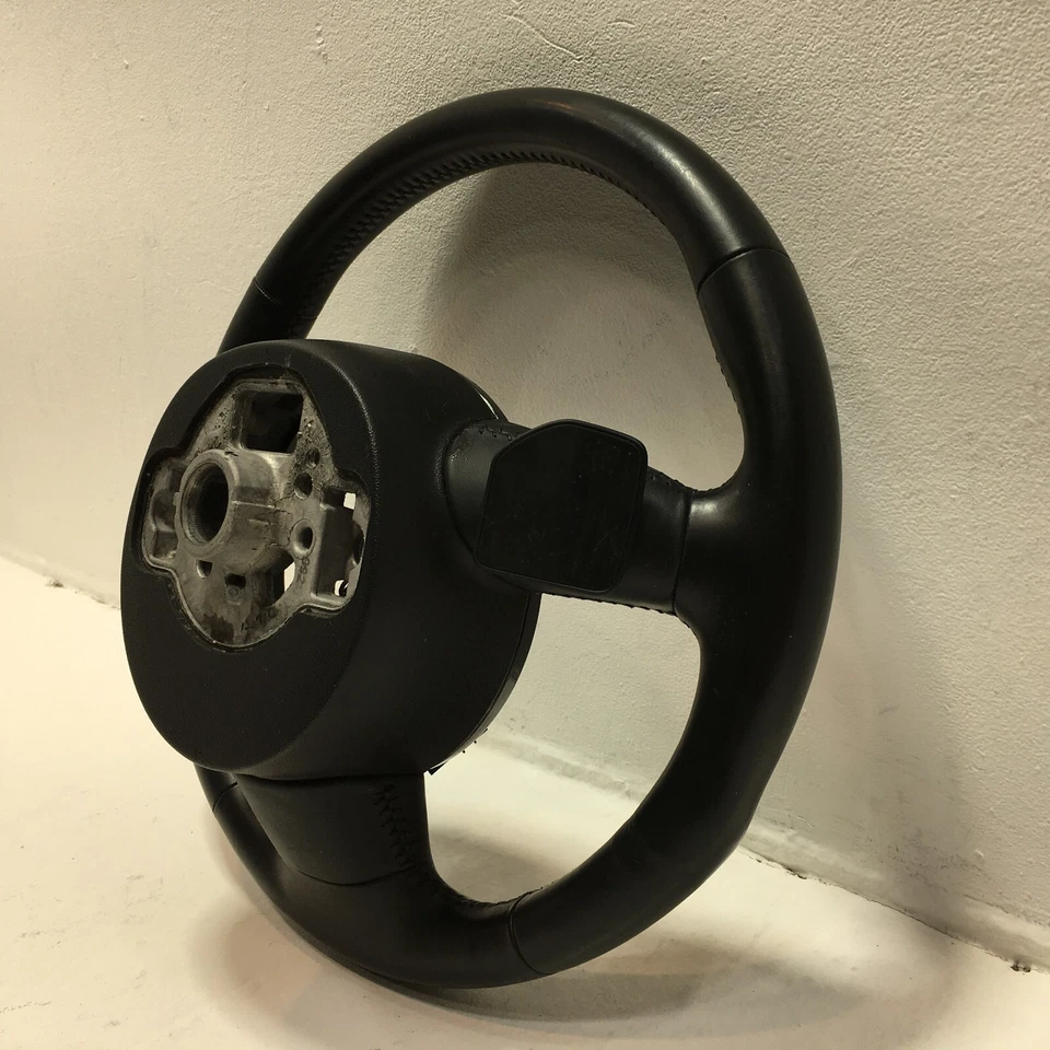 AUDI A6 S6 VOLANTE TÉRMICO CON PALETAS E INTERRUPTORES CUERO NEGRO 2013-18 OEM Foto 4 de 4