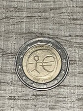 Pièce de 2 euros rare république belge bonhomme UEM 1999-2009 : état IMPECCABLE