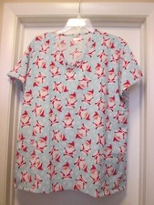 Christmas Work Scrub Santa By Scrubaid 2XL 22-24 New With Pockets