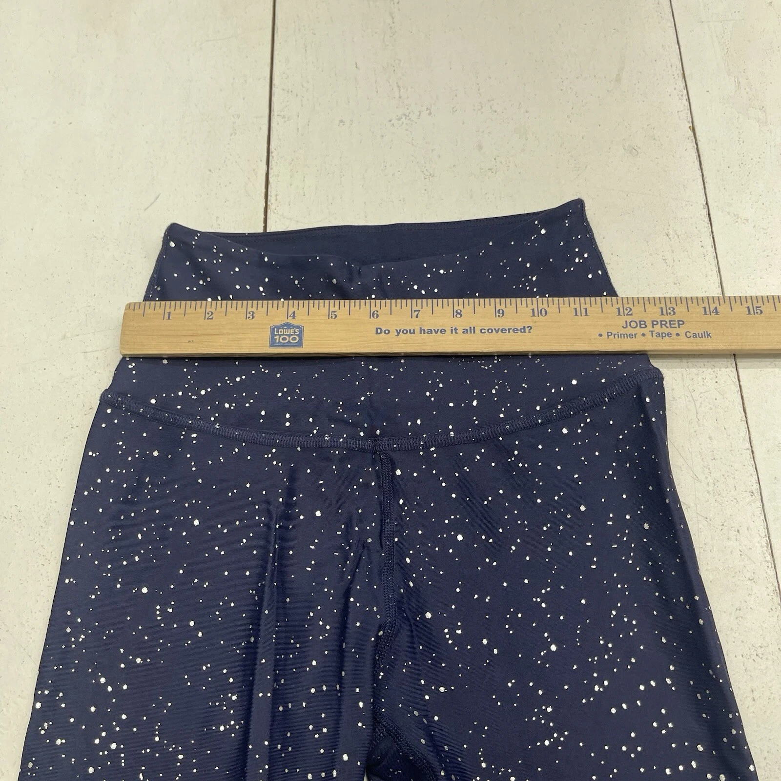 beyond-yoga navy silver speckled athletic leggings