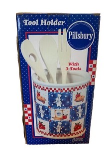 Rare Hard To Find Vintage 1999 Pillsbury All American Pattern Tool Holder W/tool