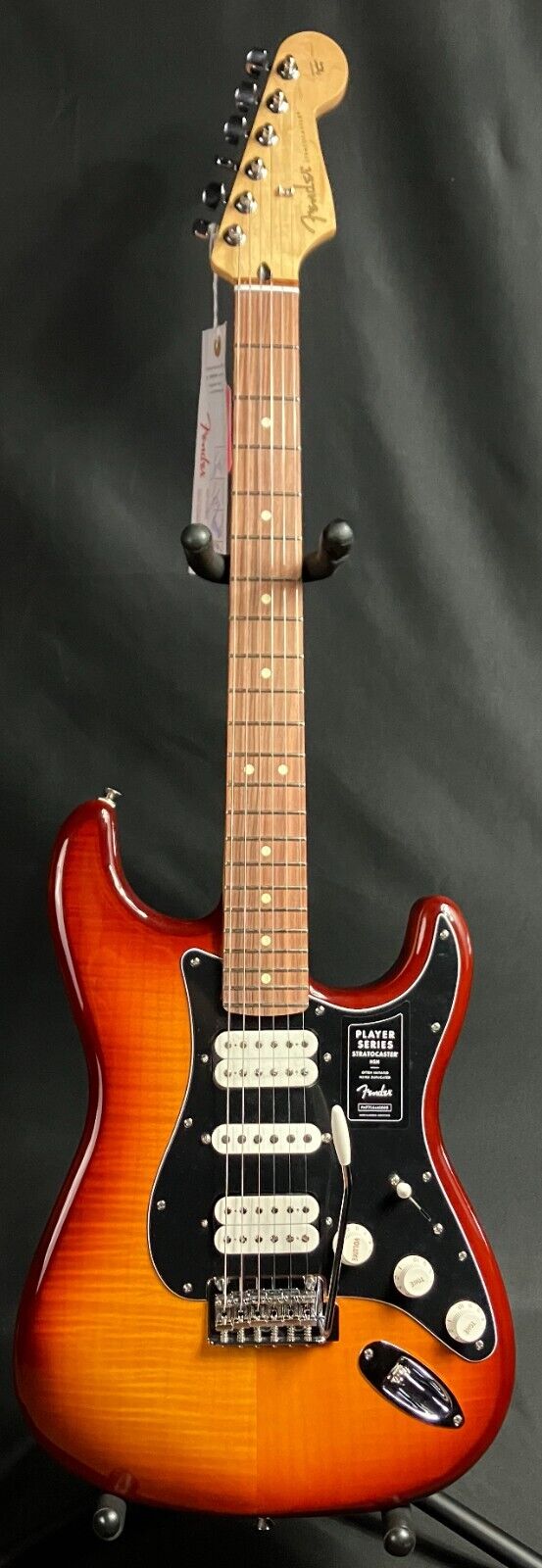 Fender Player Stratocaster HSH Plus Top Electric Guitar Tobacco Sunburst Finish