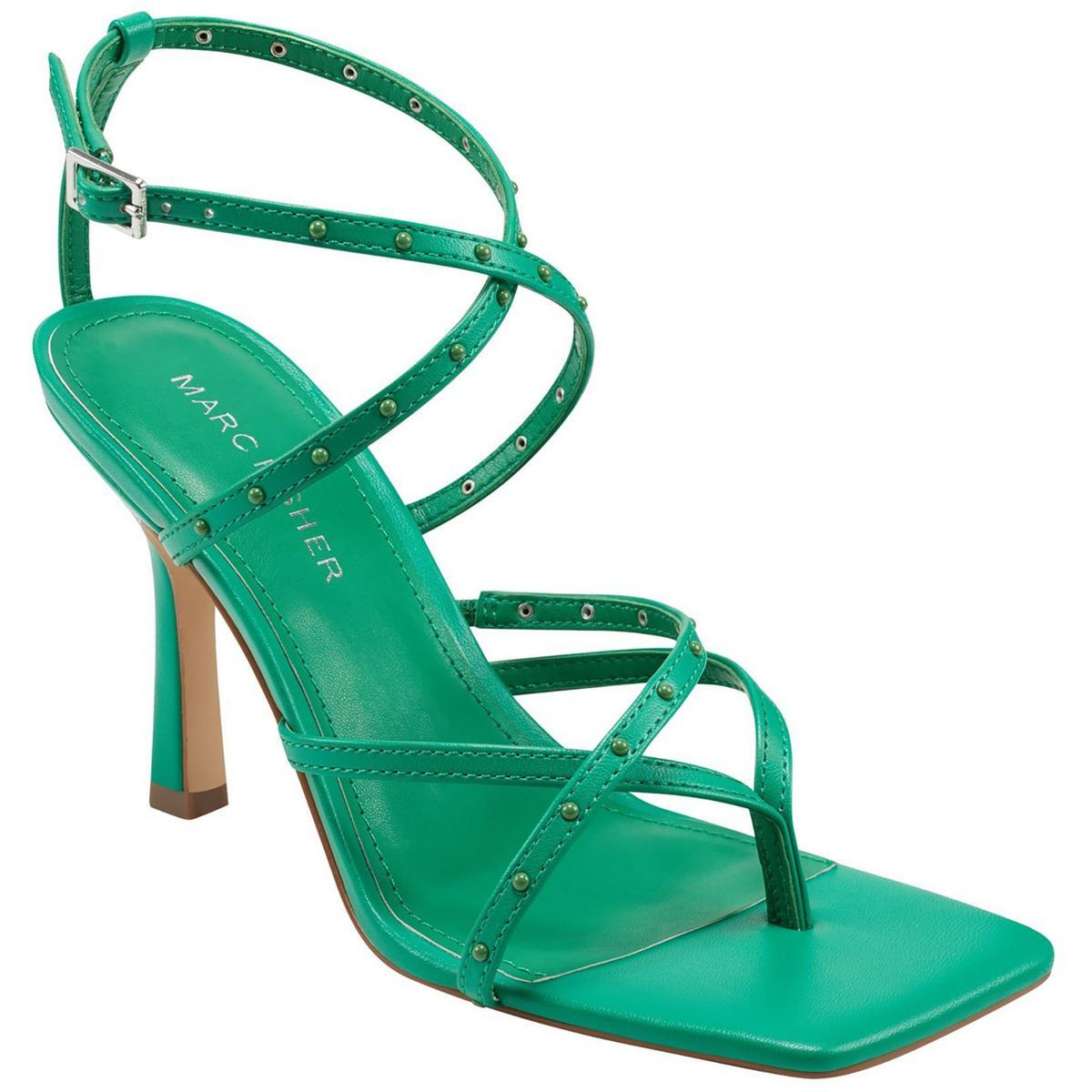 Женские туфли-лодочки Marc Fisher BOSSI зеленого цвета с открытым носком, 5 средних размеров (B, M), BHFO 9281