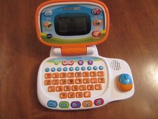 Vtech Tote and Go Laptop Preschool Learning System Orange White Tested  Works 