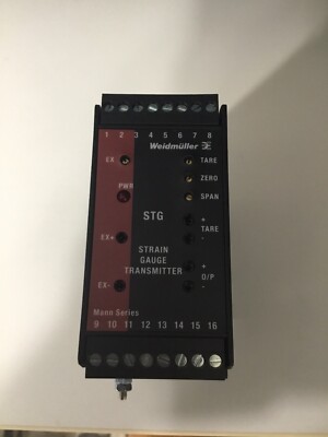 Weidmüller STG/10V/2mV/V/-/+10Vdc/24Vdc Strain Gauge Transmitter 