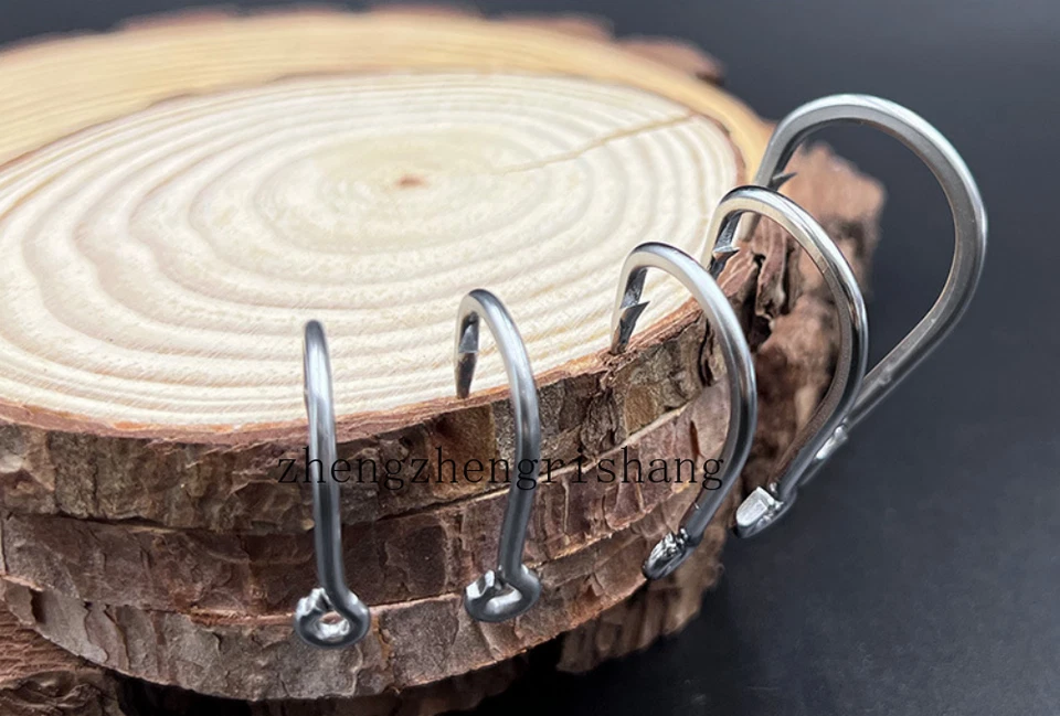 20/50Pcs Stainless Steel Saltwater Fishing Hooks Big Game Sharp Hook 2/0-12/0# - image 3 of 4