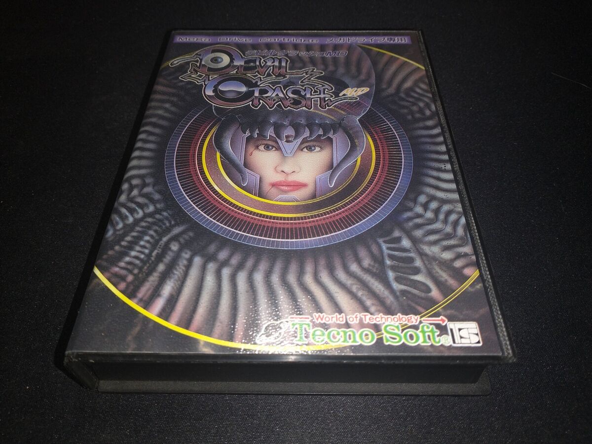 Devil Crash MD Sega Mega Drive Japan NRMT condition COMPLETE Devil Crash MD Sega Mega Drive Japan NRMT condition COMPLETE