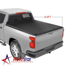 Soft Roll Up Tonneau Cover For 2007-2013 Chevy Silverado Gmc Sierra 6.5ft Bed