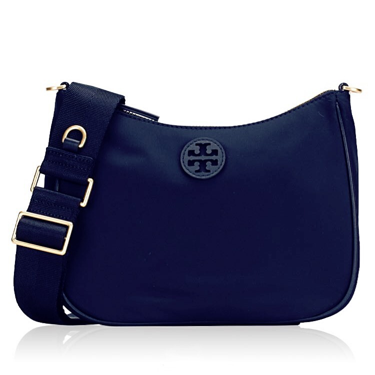 New Tory Burch Navy Nylon Convertible Small Hobo Crossbody New Tory Burch Navy Nylon Convertible Small Hobo Crossbody