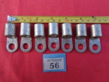7 x Very Heavy Duty 11mm Battery Cable Ends. 10mm Hole. Job Lot #56