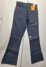 Vintage Levis Bell Bottom Jeans NWT Student 27x29 Blue Denim Lot 746-0217 70s